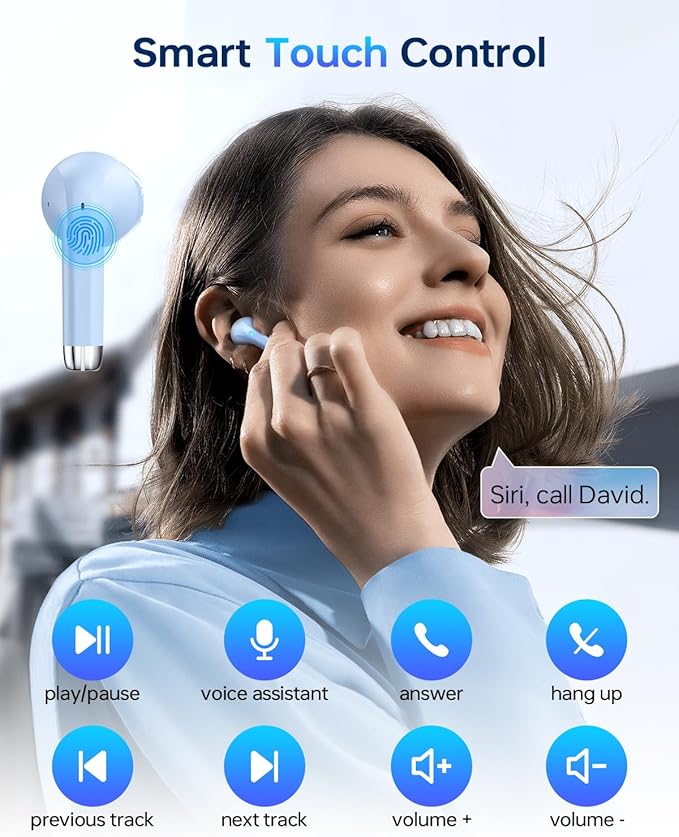 KTGEE Wireless Earbuds Bluetooth 5.3 Headphones, 40Hrs Playback Stereo Ear Buds - Image 4