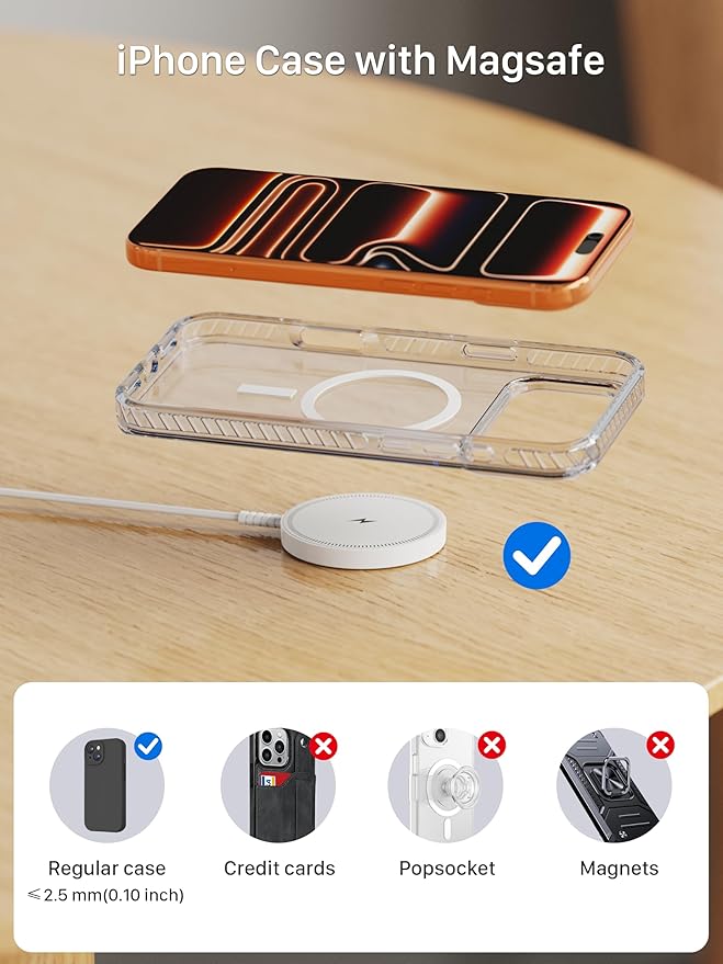 Magnetic Wireless Magsafe Charger iPhone: Charging Pad - Image 6