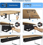 Zilink No Dril Under Desk Cable Management Tray 40" Cord Organizer - Image 6