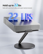 LULULOOK Laptop Stand for Desk, Full Aluminum Computer Stand, 360 Rotating - Image 9