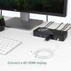 Plugable USB-C Dock with 4K HDMI and 60W Charging, Compatible with Thunderbolt - Image 4