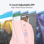 TECKNET Wireless Mouse, 2.4G Ergonomic Optical Mouse, Computer Mouse - Image 5