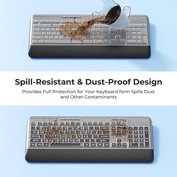 Silent Wireless Keyboard and Mouse Combo - Image 2