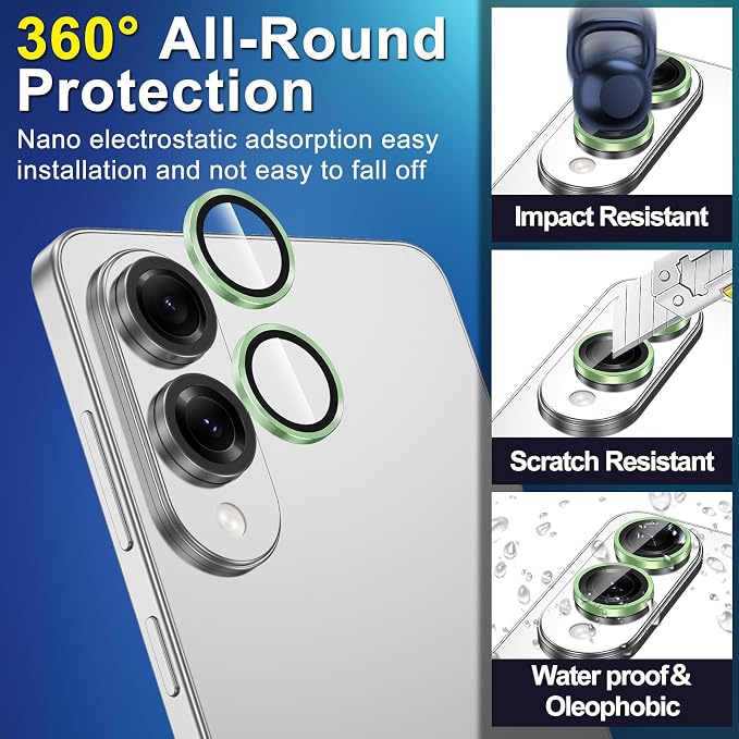 for Samsung Galaxy S25 Edge Camera Lens Protector, Individual Metal Ring - Image 3