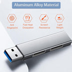USB 3.0 Hub, VIENON Aluminium 3-Port USB Hub USB Splitter USB Expander - Image 2