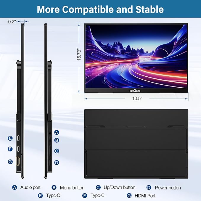InnoView 2K 180HZ Portable Monitor - Image 5
