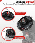 IFOOTAGE Seastar Q1S, Quick Release Plate, Upgrade Camera Quick Connect Tripod - Image 5