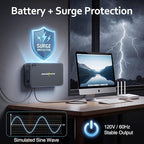 GOLDENMATE 600VA/360W Lithium UPS Battery Backup and Surge Protector, LiFePO4 - Image 7