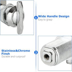 1" Thumb Operated Offset Cam Lock, RV Compartment Camper Storage Door, Cabinet - Image 3