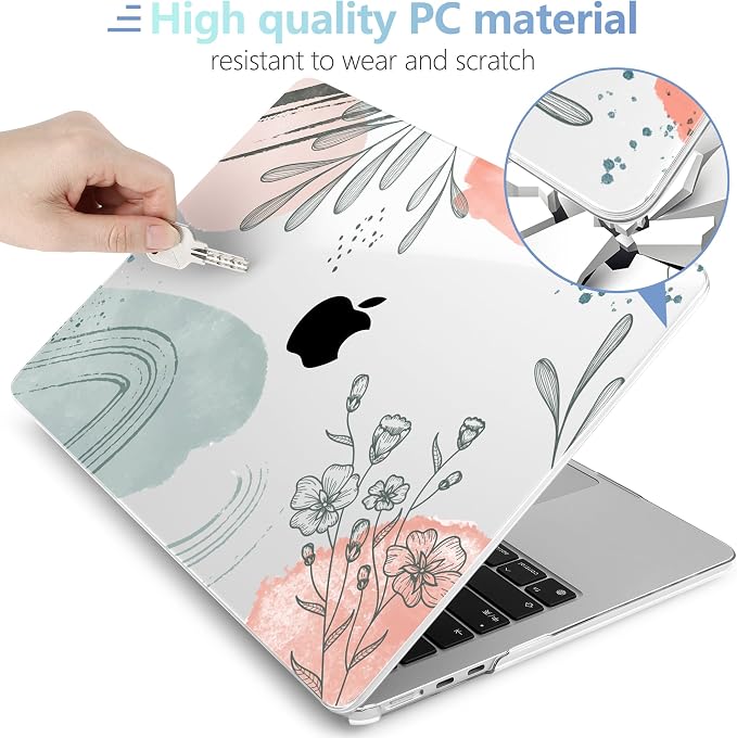 MEEgoodo for M4/M3/M2 MacBook Air 15.3 inch Case 2025 2024 2023, Case Fit Model - Image 4