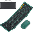 ProtoArc Foldable Keyboard and Mouse, XKM01 True Full-Size Folding Wireless by ProtoArc