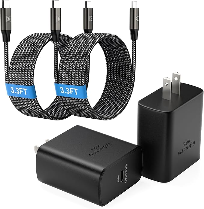45W Super Fast Charger Type C, 45 Watt USB-C Charger PD/PPS Wall Charging Block by EASDMN