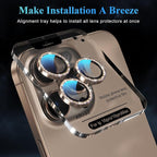 YWXTW Designed for iPhone 16 Pro/iPhone 16 Pro Max Camera Lens Protector Bling - Image 5