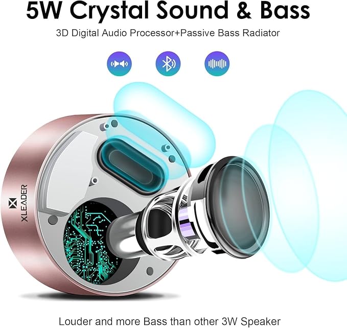 XLEADER Mini Bluetooth Speaker Portable Speakers Bluetooth Wireless - Image 3