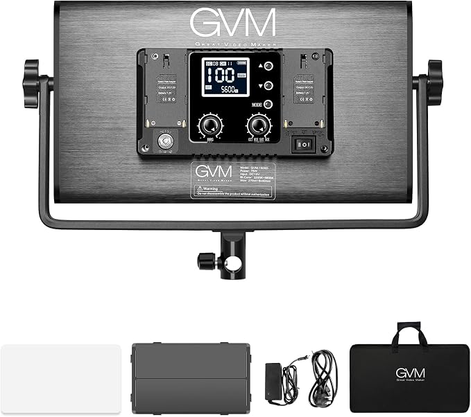 GVM 1500D RGB Video Light, 75W Photography Light - Image 7