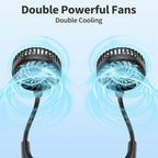 PANERGY Portable Neck Fan Rechargeable Hand Free Personal Fan Mini Wearable - Image 2
