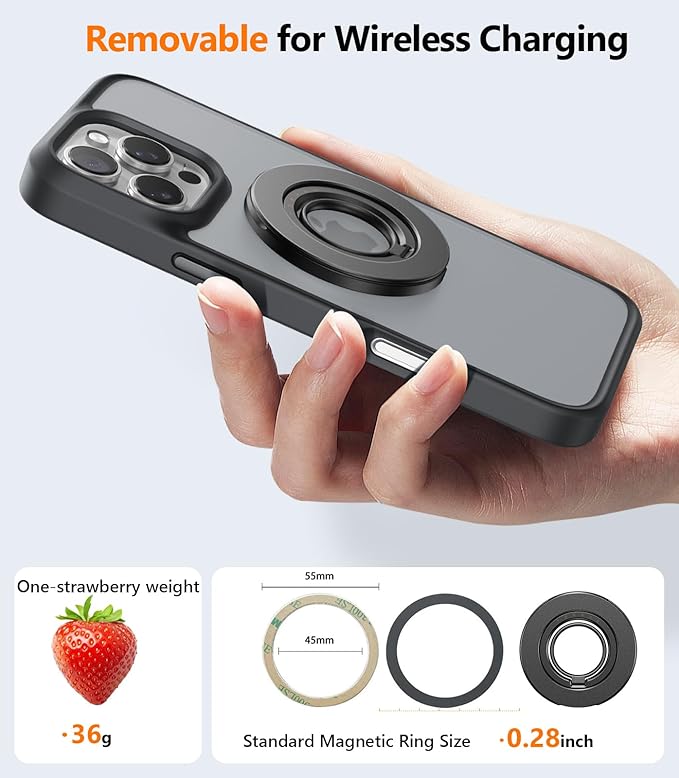 TORRAS 2025 Upgrade Fit for MagSafe Phone Grip Ring Holder Compatible - Image 6