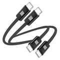 USB C to USB C Cable 3ft, Braided Type C to C Charger Cable Fast Charging by Avatcen