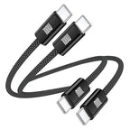 USB C to USB C Cable 3ft, Braided Type C to C Charger Cable Fast Charging by Avatcen