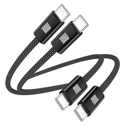 USB C to USB C Cable 3ft, Braided Type C to C Charger Cable Fast Charging by Avatcen