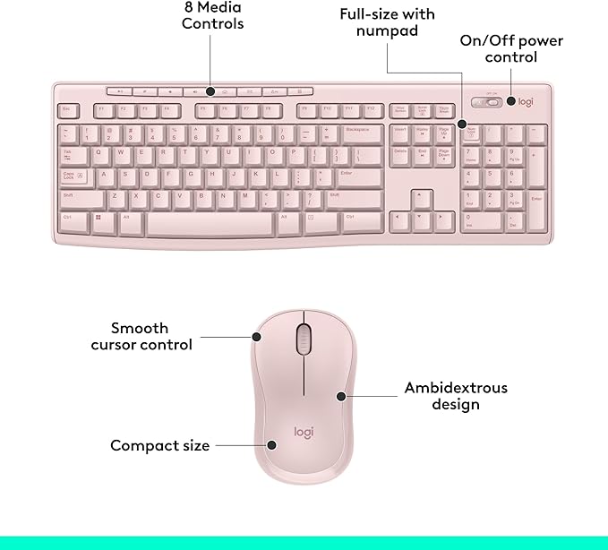 Logitech MK270 Wireless Keyboard and Mouse Combo - Image 6