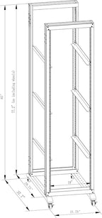 42U Server Rack/4-Post 19in Network Rack/Open Frame Rack - Image 3