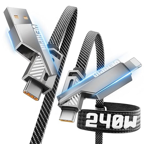 4-in-1 USB C Cable 240W 5FT Compatible by Vexipia