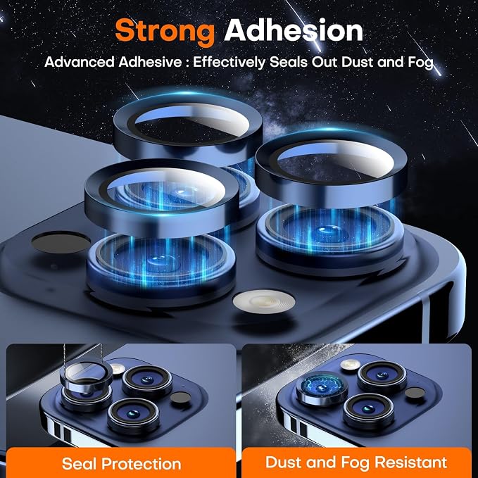 Camera Lens Protector for iPhone 16 Pro Max/16 Pro/15 Pro Max/15 Pro/14 Pro - Image 4