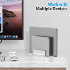 OMOTON Vertical Laptop Stand, Desktop Aluminum Mac Book Stand - Image 8