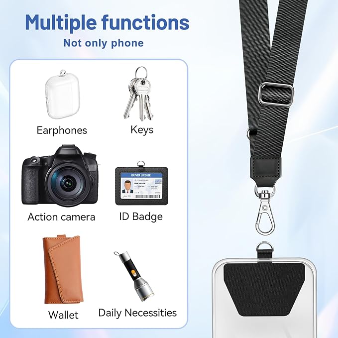 Doormoon Phone Lanyard, Universal Adjustable Neck Straps - Image 6