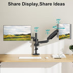 MOUNT PRO Dual Monitor Mount for 13-32" Computer Screen, Tall Monitor Stands - Image 8
