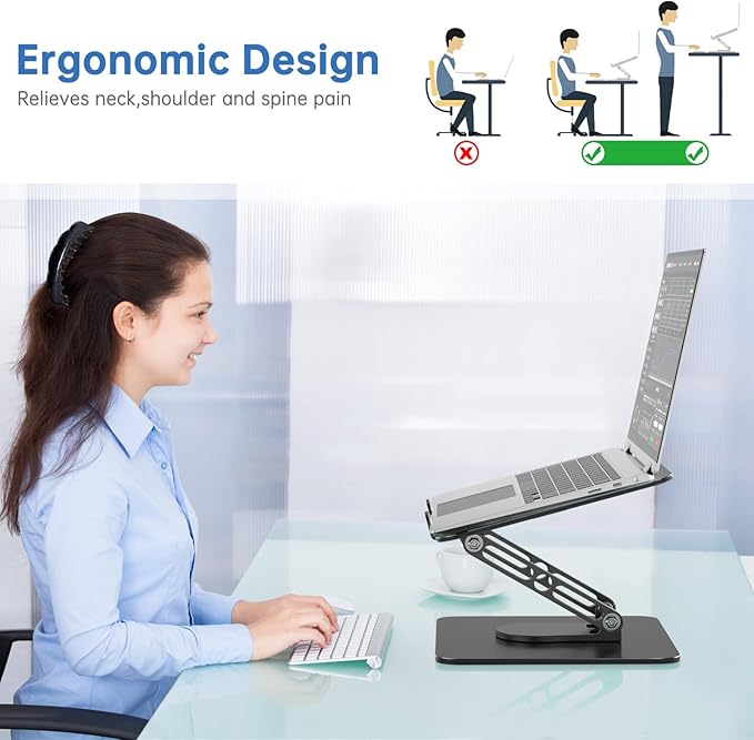 Laptop Stand for Desk Adjustable Computer Stand - Image 4