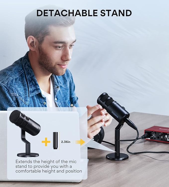 MAONO XLR Podcast Microphone, Cardioid Studio Dynamic Mic - Image 6