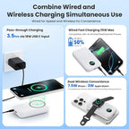Magnetic Portable Charger for iPhone, 10800mAh 4-in-1 Wireless Power Bank - Image 4