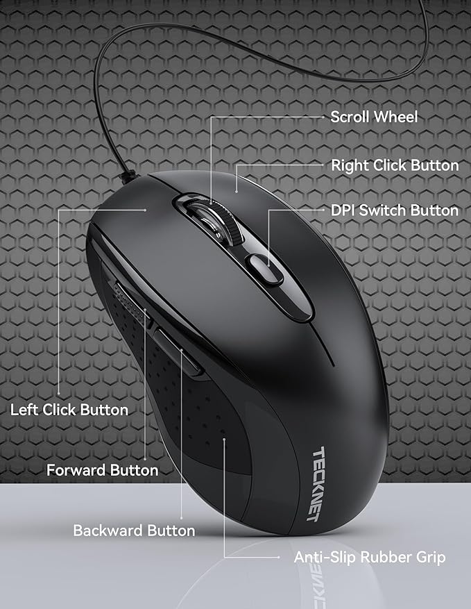 TECKNET Wired Mouse - Image 2