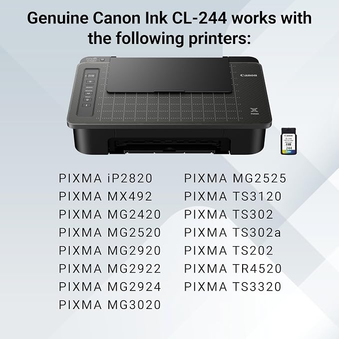 Canon CL-244 Genuine Color Ink Cartridge, Compatible - Image 5
