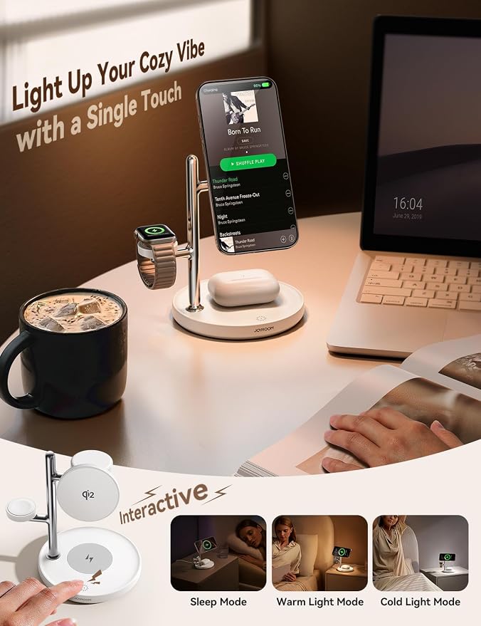 15W MagSafe for JOYROOM, Fast Qi2 Certified 4-in-1 MagSafe Charging Station for - Image 4