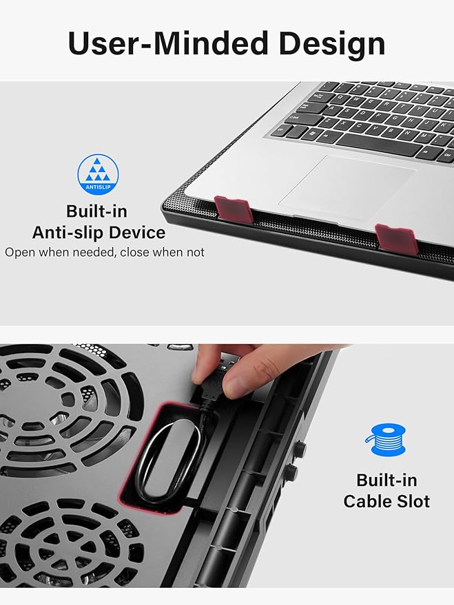Kootek Laptop Cooling Pad, Laptop Cooler - Image 5