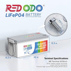 Redodo 12.8V 200Ah LiFePO4 Battery Lithium Battery - Image 2