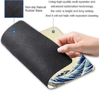Gaming Mouse Pad, Japanese The Great Wave Off Kanagawa Mouse Pad Non-Slip - Image 2