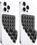 2 Pack Silicone Suction Cup Phone Case Mount Double Sided, Hands-Free Strong by LvShuLiangPin