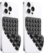 2 Pack Silicone Suction Cup Phone Case Mount Double Sided, Hands-Free Strong by LvShuLiangPin