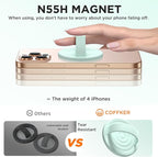 Magnetic Phone Ring Grip Holder, Silicone Finger Loop Grip, Compatible - Image 5