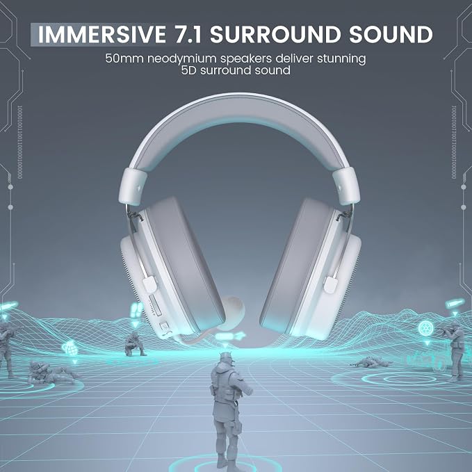 EKSA USB Gaming Headset for PC, Computer Headphones - Image 2