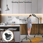 LUXSURE Ring Light Tripod for iPhone, Overhead Camera Mount - Image 3