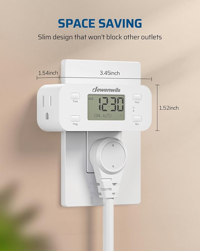 DEWENWILS 24 Hour Programmable Digital Timer Outlet, Timers - Image 4