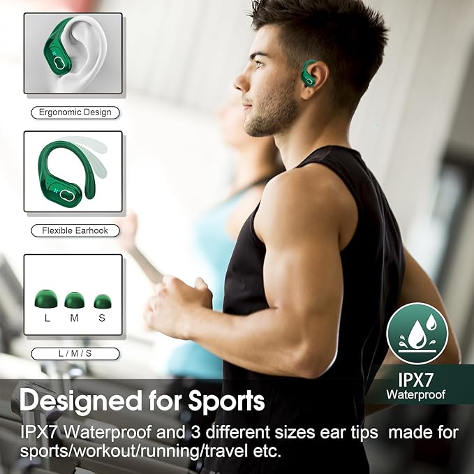Wireless Earbuds 75hrs Bluetooth 5.4 Headphone Sport, 2026 Bluetooth Earbuds - Image 3