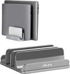 JARLINK 4-in-1 Adjustable Vertical Laptop Stand Holder, Aluminum Dual Slots by JARLINK