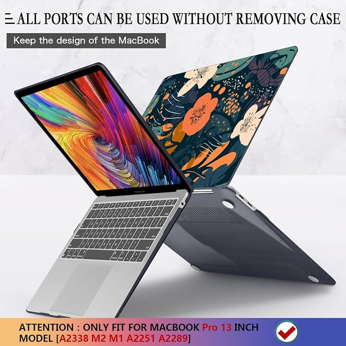 CISSOOK Compatible with MacBook Pro 13 inch Case 2025-2016 Release M2 M1 A2338 - Image 5