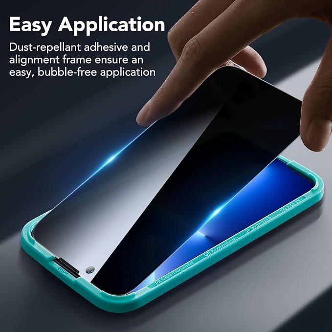 ESR 3 Pack for iPhone 14 Plus/13 Pro Max Privacy Screen Protector, Anti-spy - Image 5